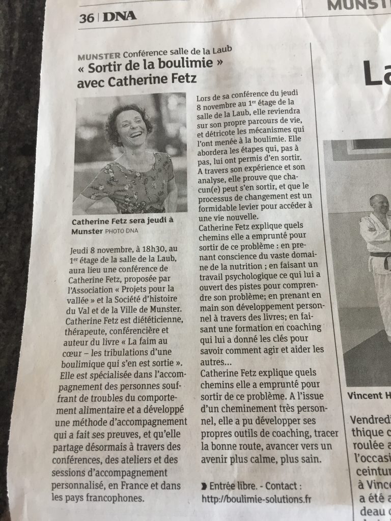 SORTIR DE LA BOULIMIE